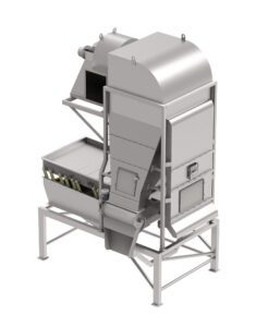 UVS air aspiration systems designed for high-performance separation of unwanted materials from accepted materials, ensuring efficient and clean processing.
