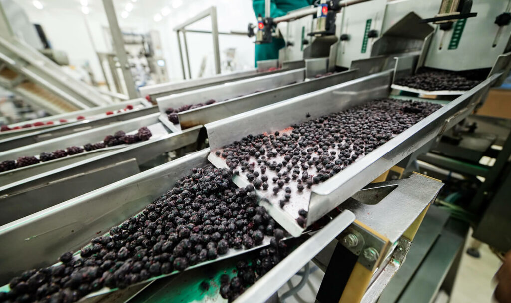 Customizable mixing system with automated conveyors for flexible ingredient processing.